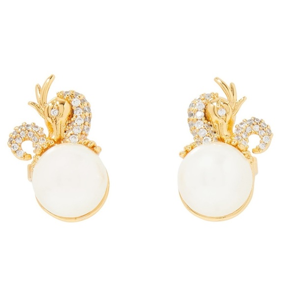 KATE SPADE • Dazzling Dragon Pearl Earrings - Picture 6 of 8